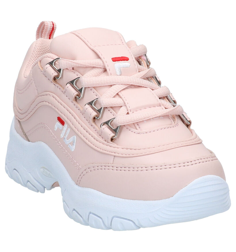 Fila Strada Witte Sneakers in kunstleer (265811)