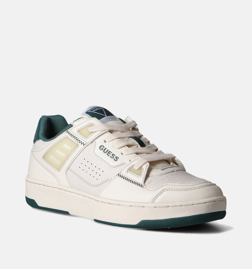Guess Vincent Witte Veterschoenen voor heren (354069) - geschikt voor steunzolen