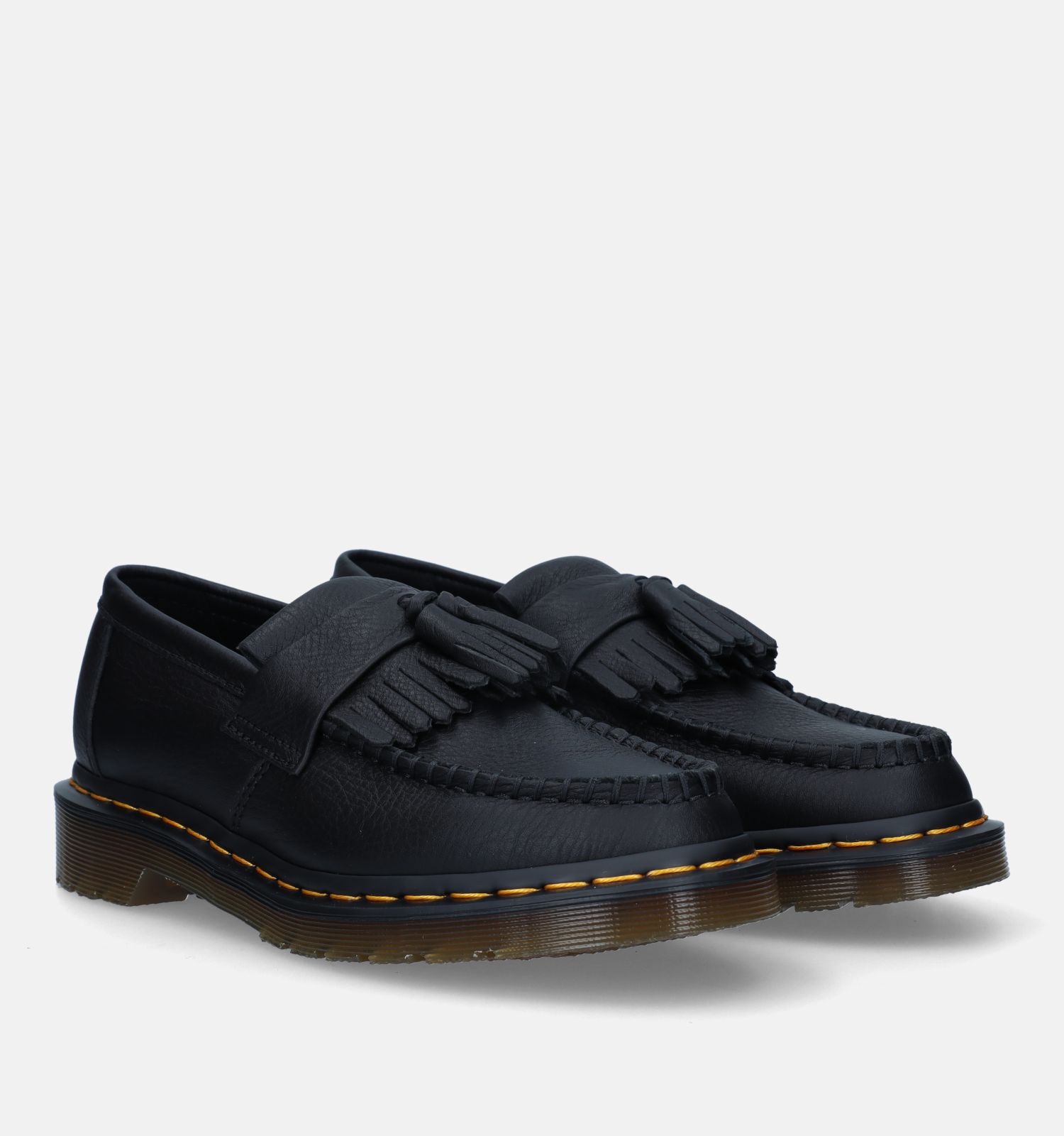 Dr. Martens Adrian Tassel Zwarte Instappers Dames Lage schoenen
