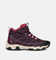 Geox Magnetar Baskets montantes en Bordeaux pour filles (376278) - pour semelles orthop&eacute;diques