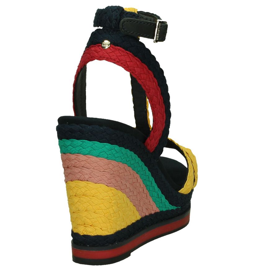 Multicolor Sandalen met Sleehak Tommy Hilfiger, , pdp