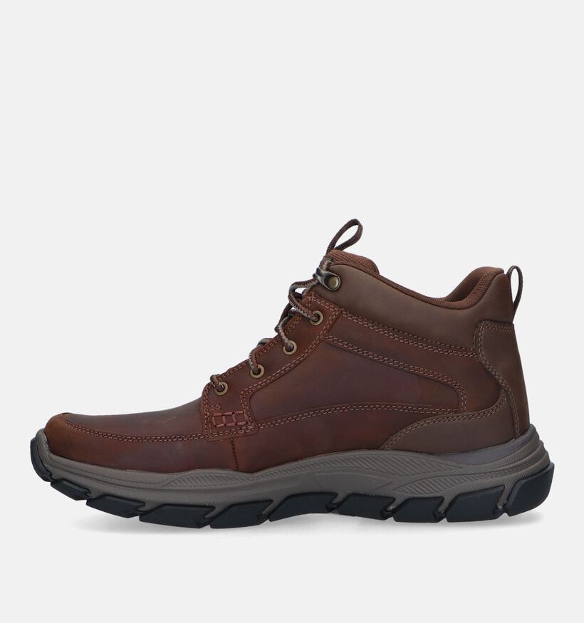 Skechers Respected Bosswel Relaxed Fit Cognac Wandelschoenen voor heren (345204) - geschikt voor steunzolen
