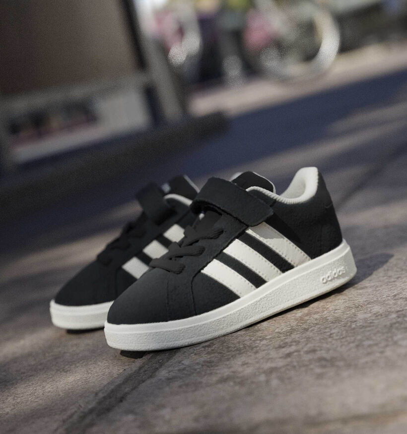 adidas Grand Court 00s Zwarte Sneakers voor meisjes, jongens (375382)