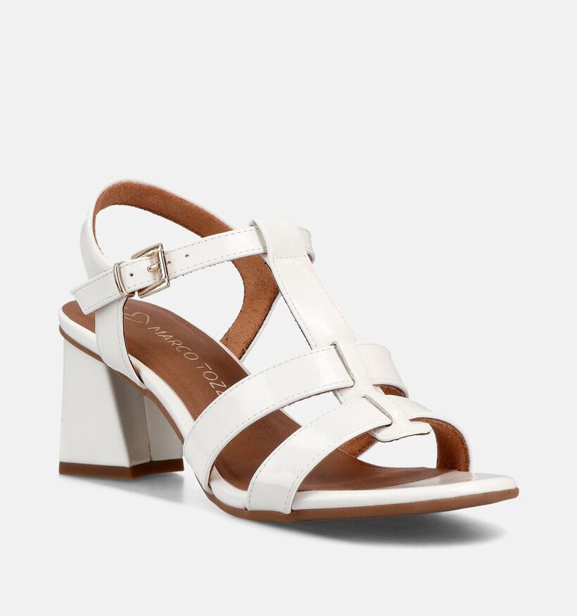 Marco Tozzi Sandales &agrave; talons en Blanc pour femmes (371867)