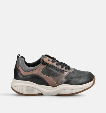 Xsensible Stretchwalker Low Sneakers Zwart
