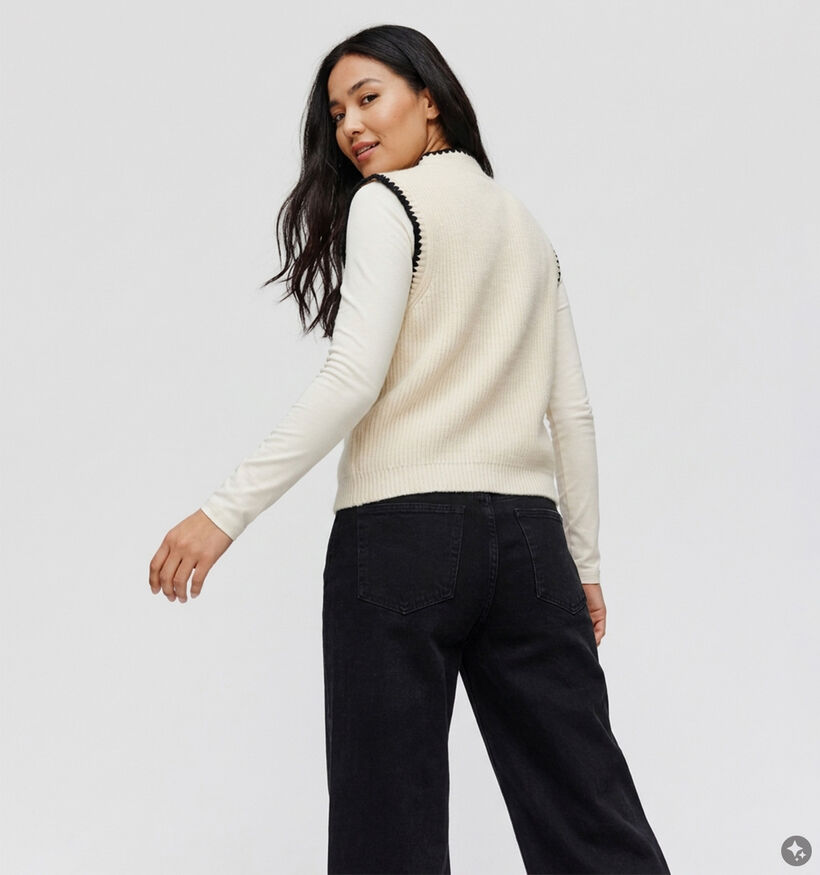 Vila Celeste Knit Gilet en Beige pour femmes (379766)