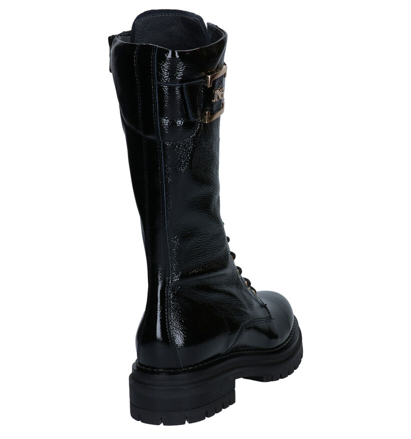 NeroGiardini Bottes à lacets en Noir pour femmes (300051) - pour semelles orthopédiques