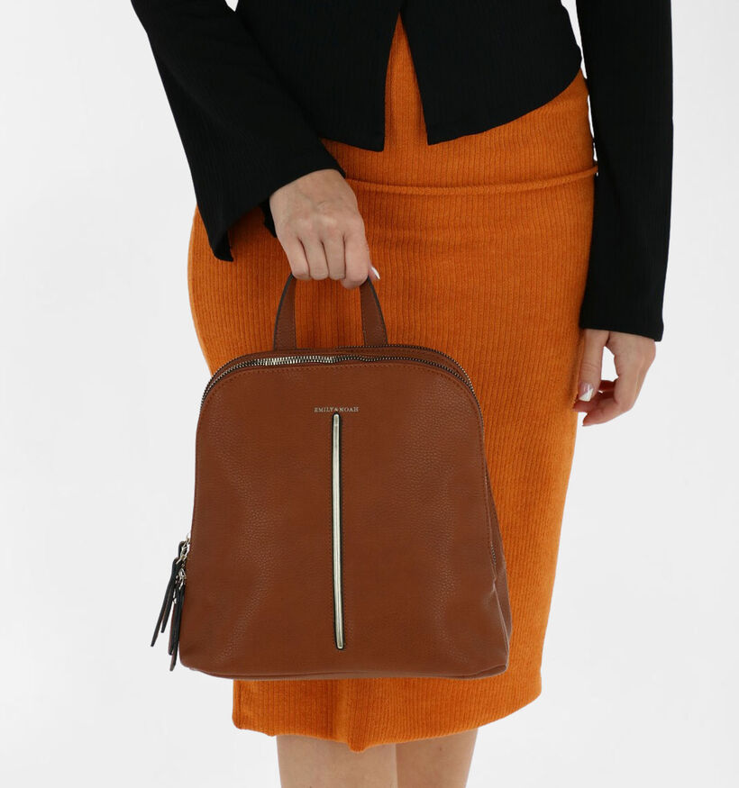 Emily & Noah Cognac Rugzak in kunstleer (282199)
