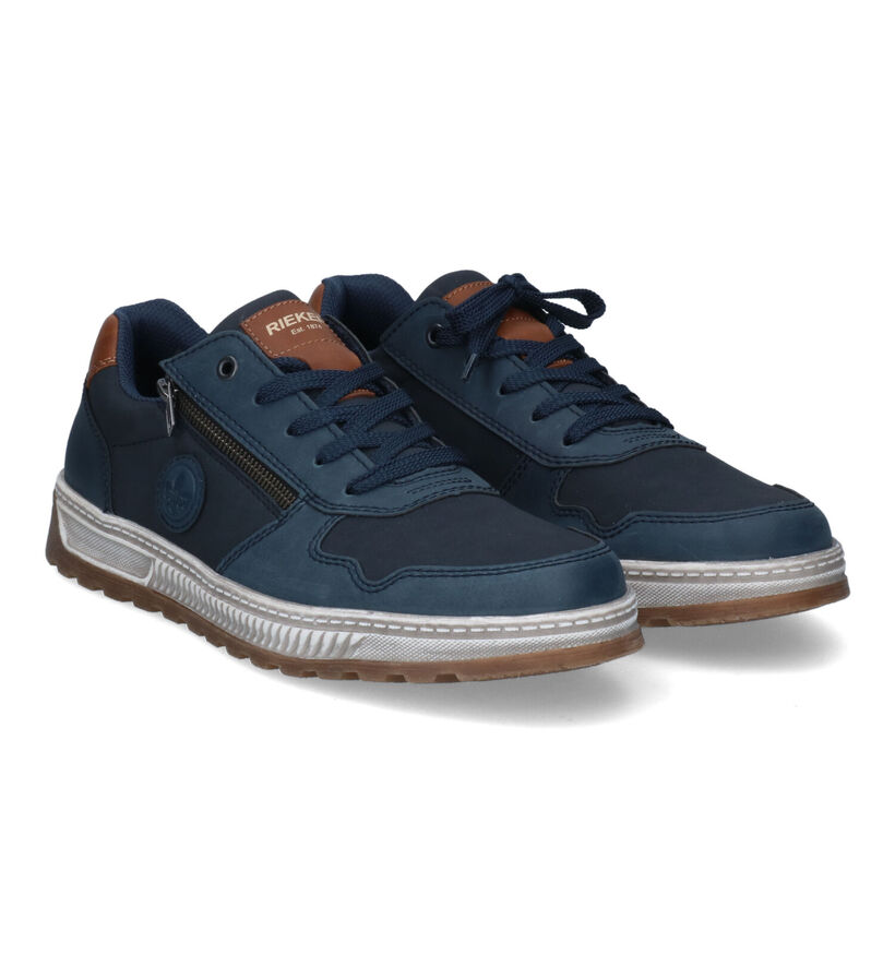 Rieker Blauwe Veterschoenen voor heren (344396)