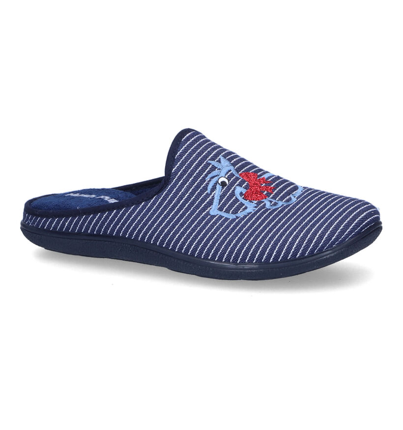 Hush Puppies Cacane Pantoufles en Bleu pour femmes (308850)