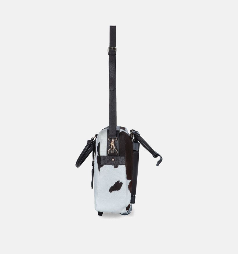 Olivia Lauren Cowhide Sac ordinateur en Noir pour femmes (364302)