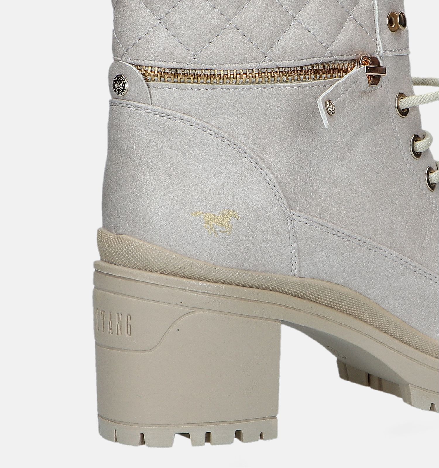 Mustang Ecru Bottines Dames Boots Online op TORFS.BE