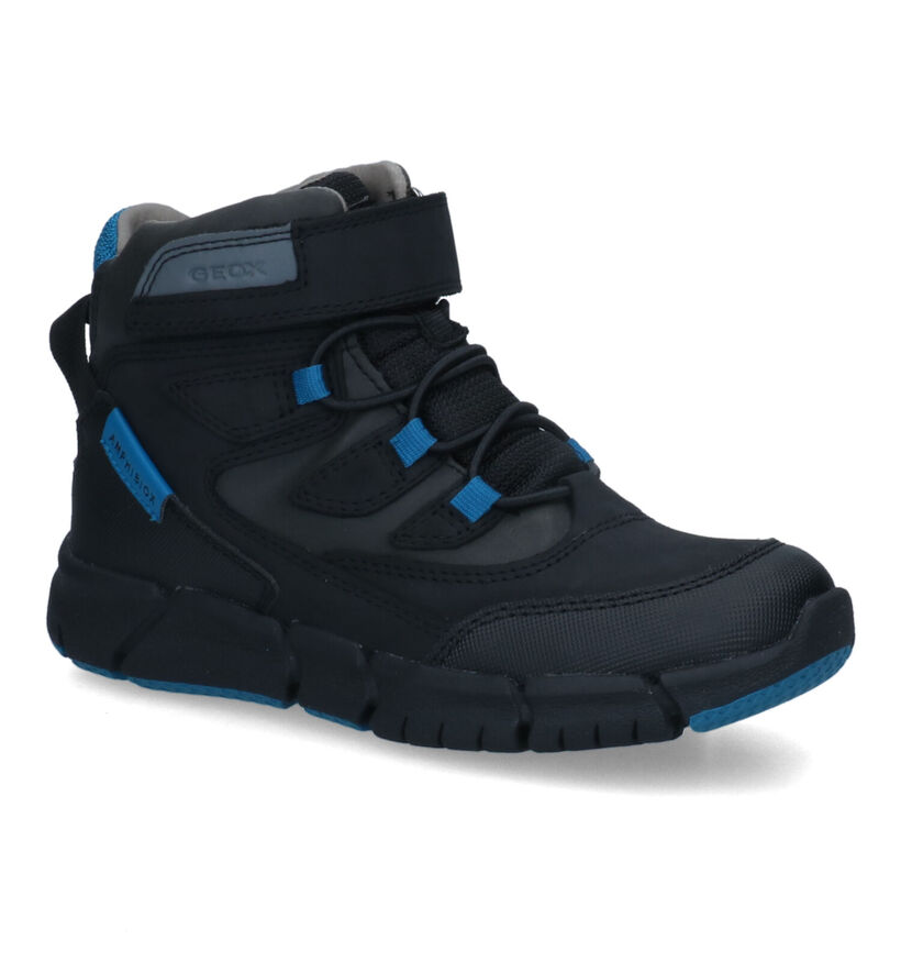 Geox Flexyper Bottines en Noir pour garçons (313617) - pour semelles orthopédiques