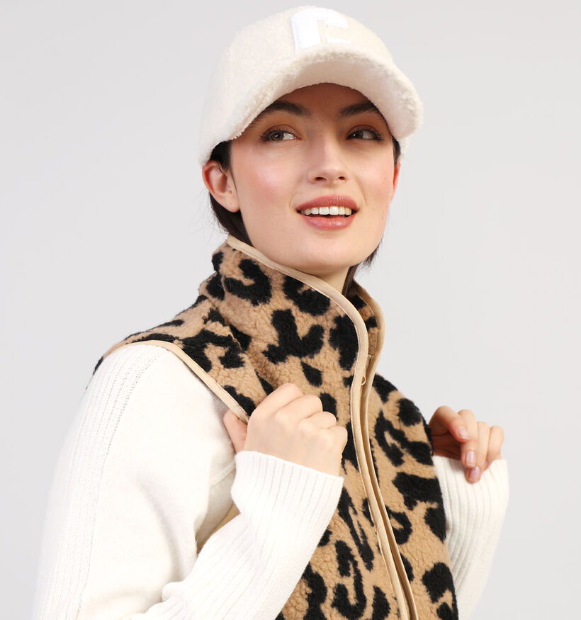 Dolce C. Bruine Fluffy Bodywarmer voor dames (358611)