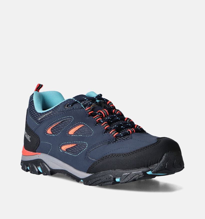 Regatta Holcombe Low Jnr Chaussures de randonnée en Bleu pour filles (361294) - pour semelles orthopédiques