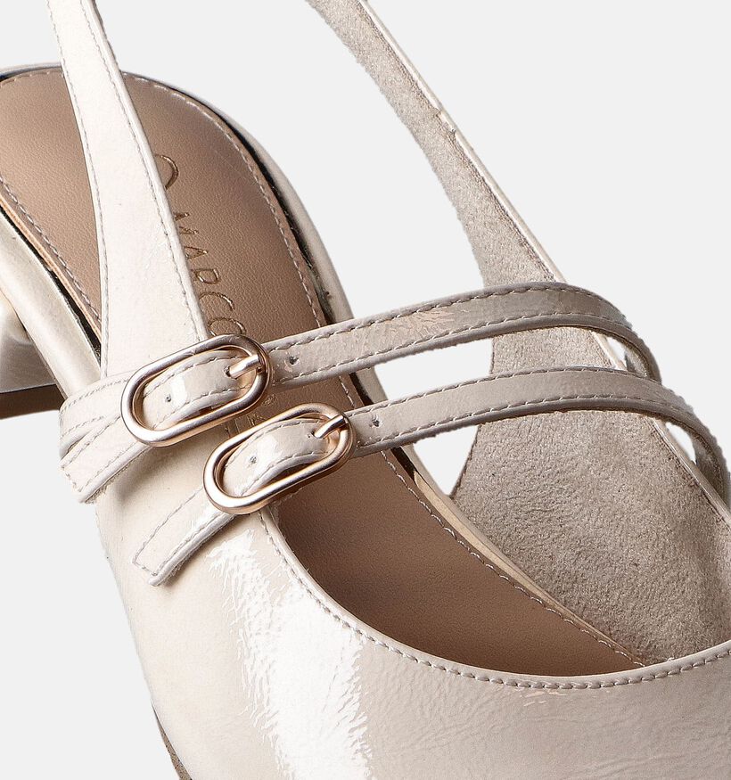 Marco Tozzi Ballerines slingback en Écru pour femmes (352547)