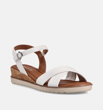 Tamaris Sandalen Wit/Goud/Blauw