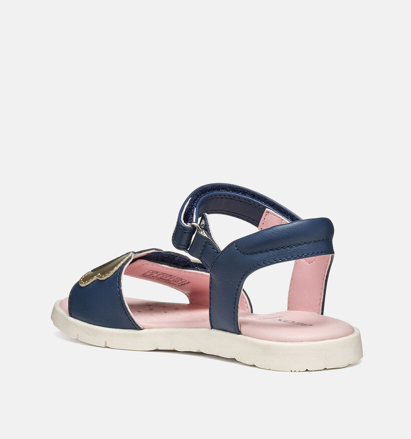 Geox Joyfoot Sandales en Bleu fonc&eacute; pour filles (370133)