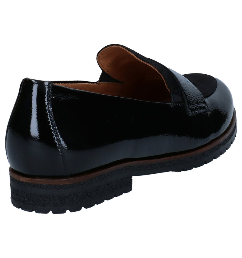 Gabor Easy Walking Zwarte Loafers in daim (282274)