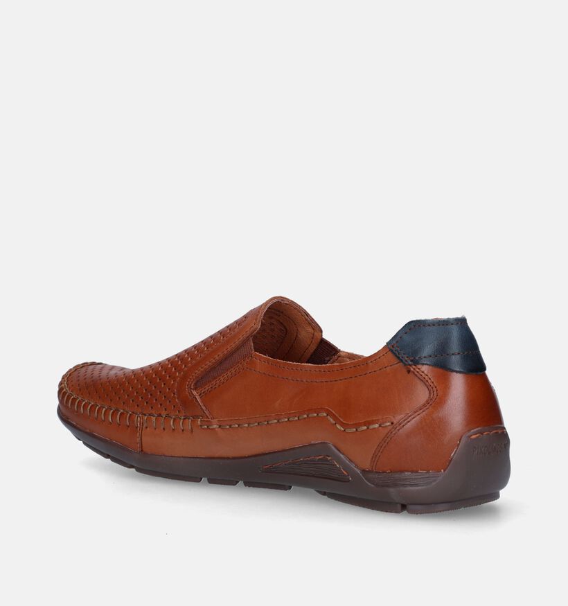 Pikolinos Azores Mocassins en Cognac pour hommes (339796) - pour semelles orthopédiques