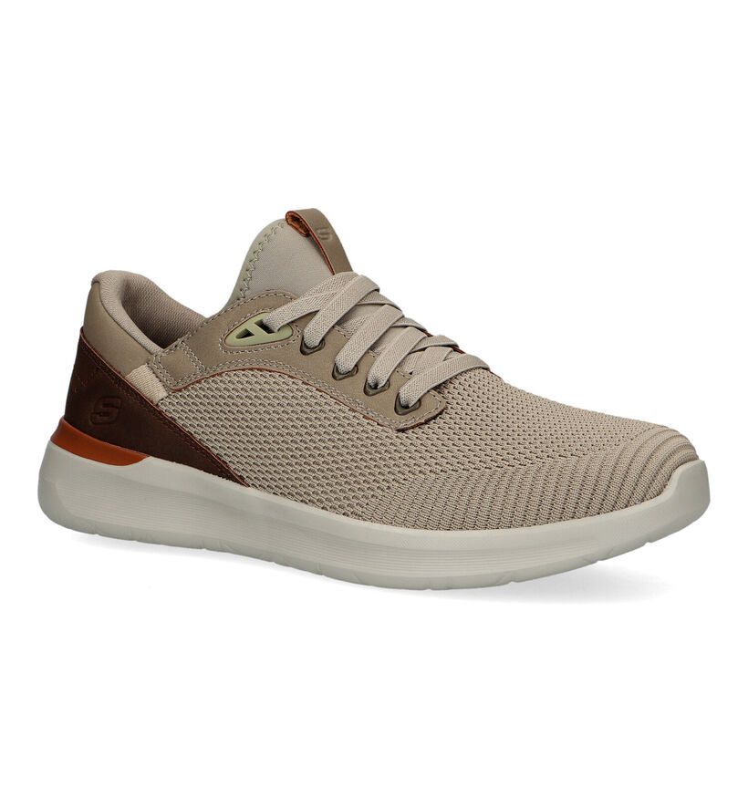 Skechers Lattimore Taupe Slip-on sneakers in stof (322952)