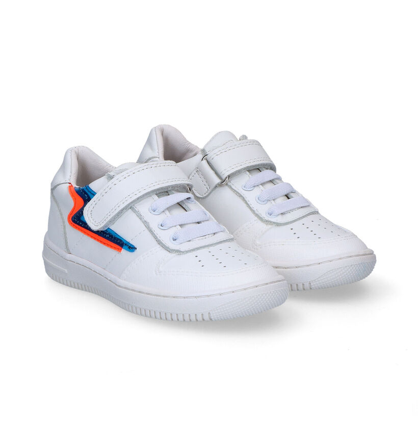 Little David Romeo 2 Chaussures à velcro en Blanc pour garçons (308251) - pour semelles orthopédiques