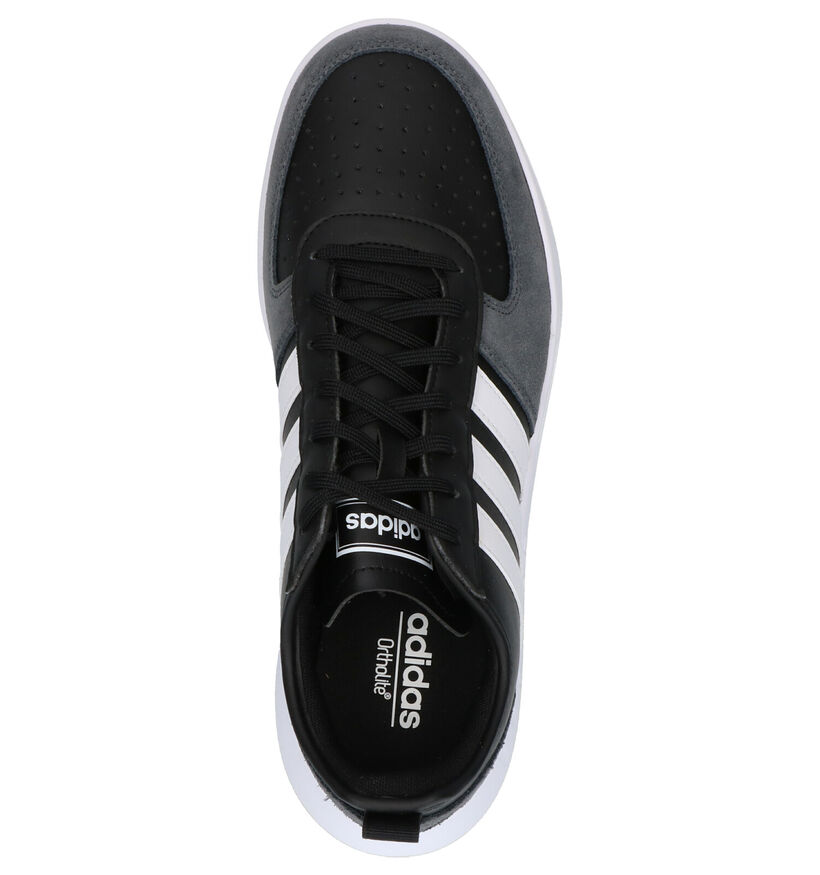 adidas Court 80S Zwarte Sneakers in kunstleer (252496)