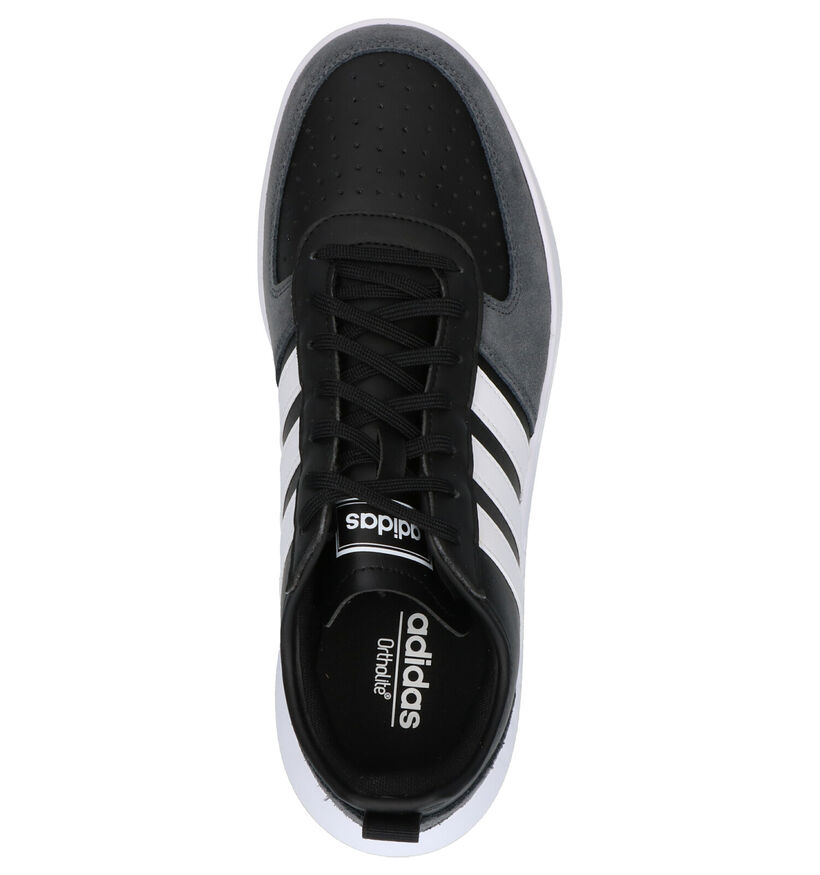 adidas Court 80S Baskets en Noir en cuir (252496)