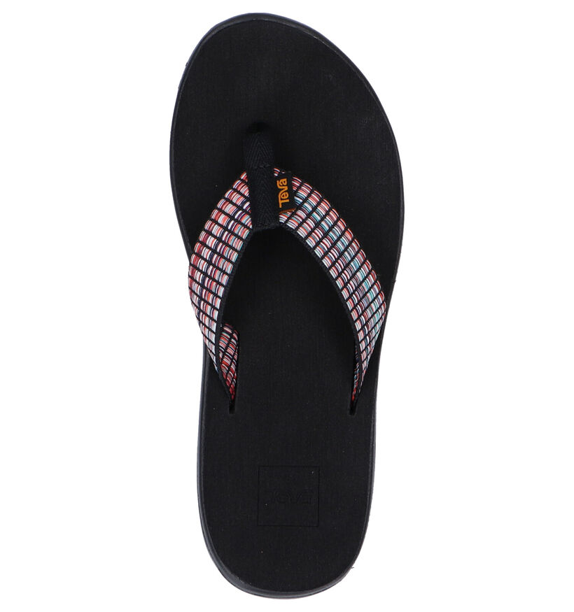 Teva Voya Flip Zwarte Teenslippers in stof (289247)