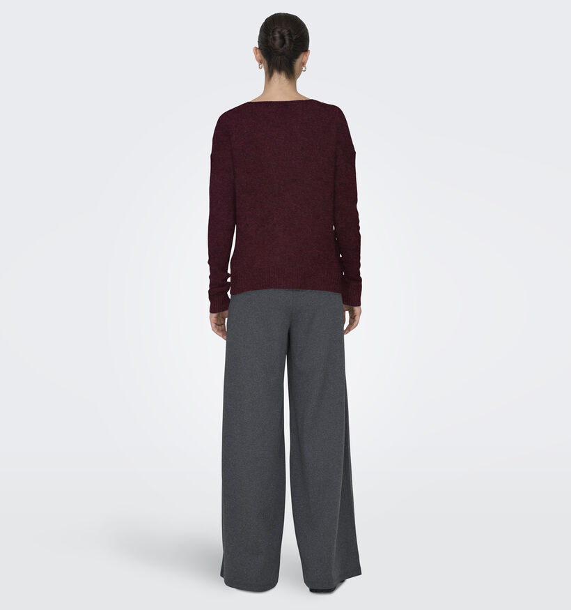 JDY Elanora Pull en Bordeaux pour femmes (359858)