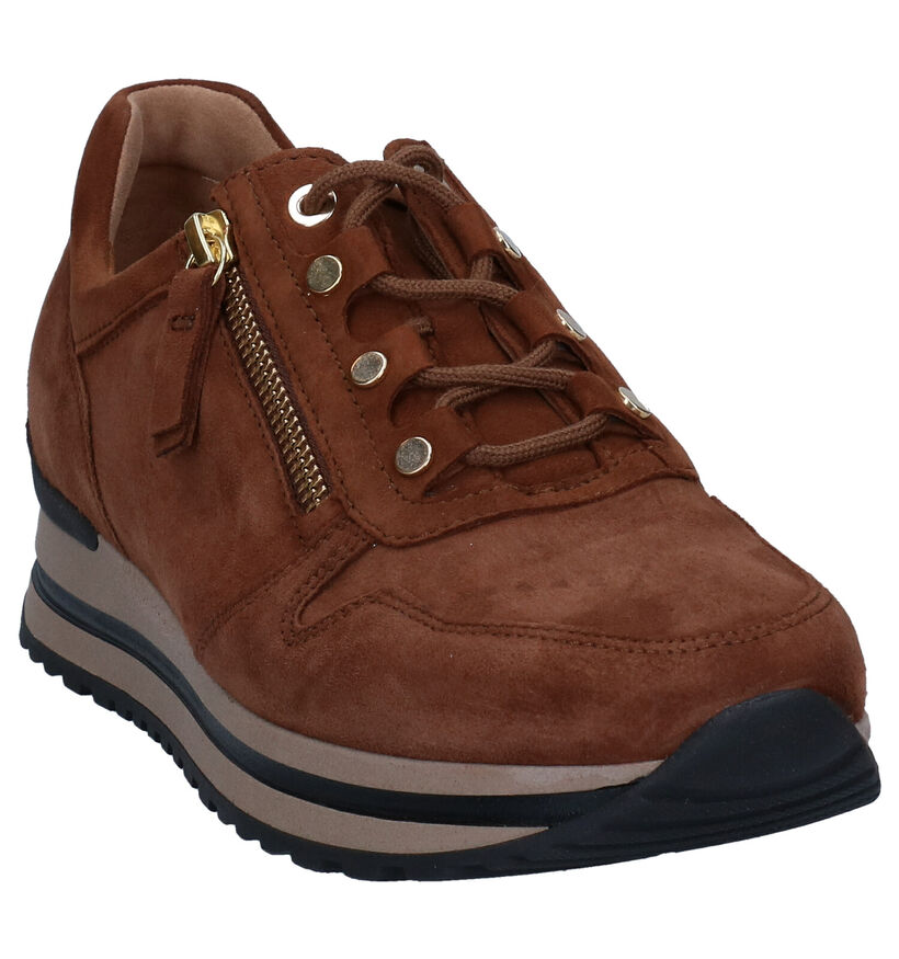 Gabor OptiFit Chaussures à lacets en Cognac en daim (297380)