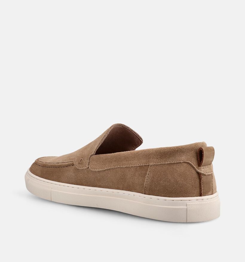 Poelman Taupe Mocassins voor heren (385872) - geschikt voor steunzolen