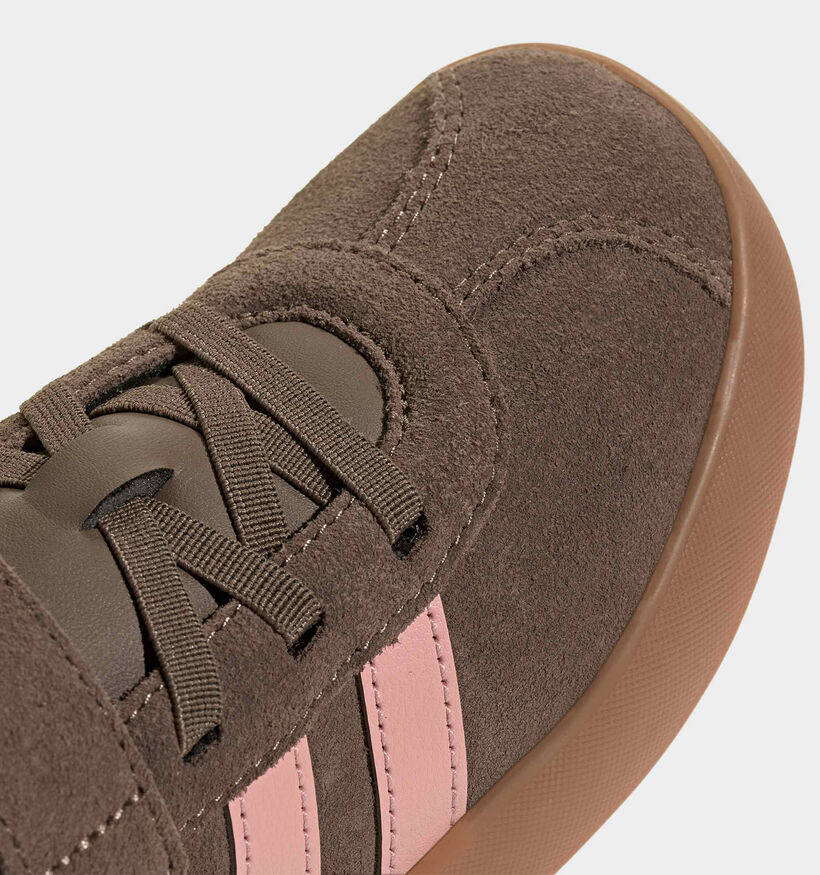 adidas VL Court 3.0 Bruine/Roze Sneakers voor meisjes (380627)