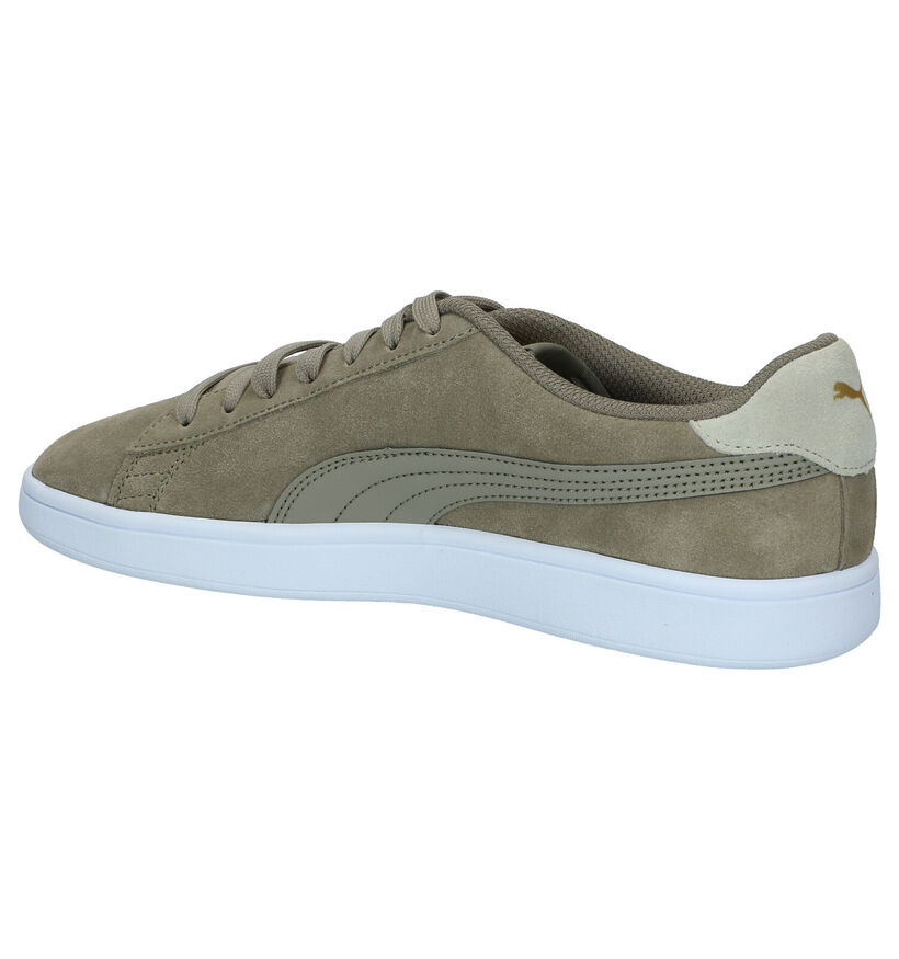 Puma Smash Baskets en Kaki en nubuck (288560)