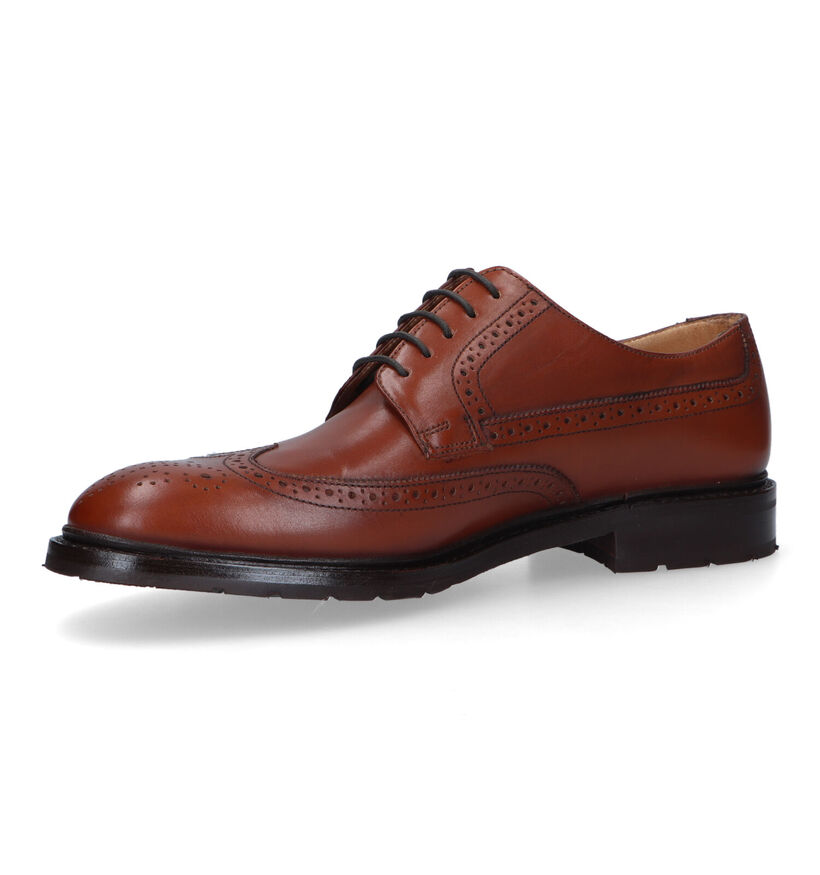 Ambiorix Grayson Chaussures à lacets en Cognac pour hommes (327702)