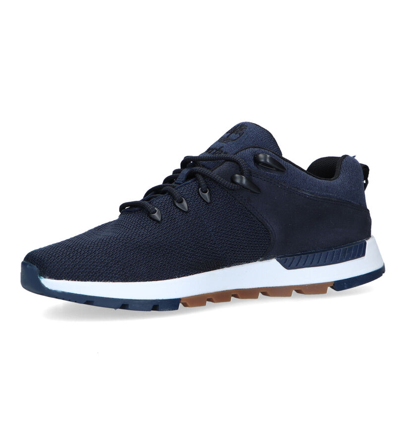 Timberland Sprint Trekker Blauwe Veterschoenen in stof (320291)