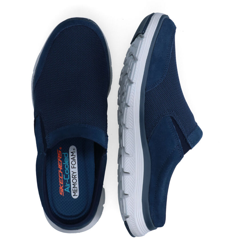 Skechers Flex Advantage Grijze Instappers in stof (305381)