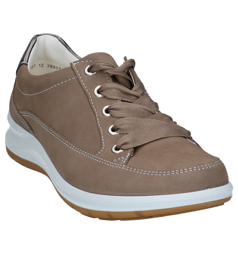 Taupe Veterschoenen Ara Tokio in nubuck (246292)