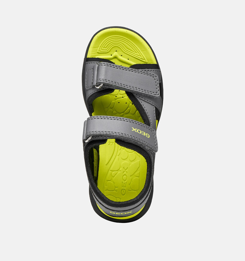 Geox J Vaniett Sandales en Gris pour gar&ccedil;ons (368884)