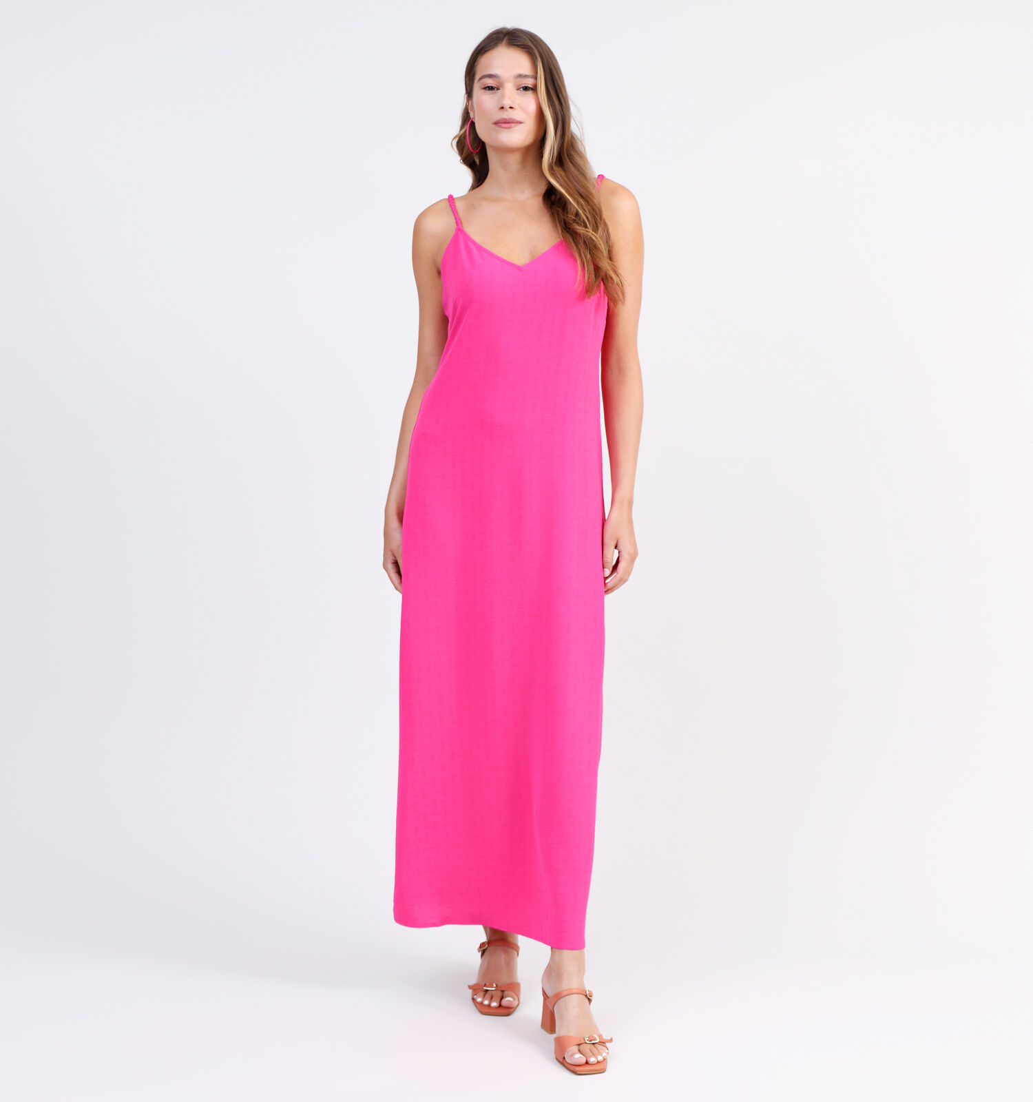 Vero Moda Utyra Singlet Ankle Fuchsia Jurk Dames Kleedjes Online op TORFS.BE