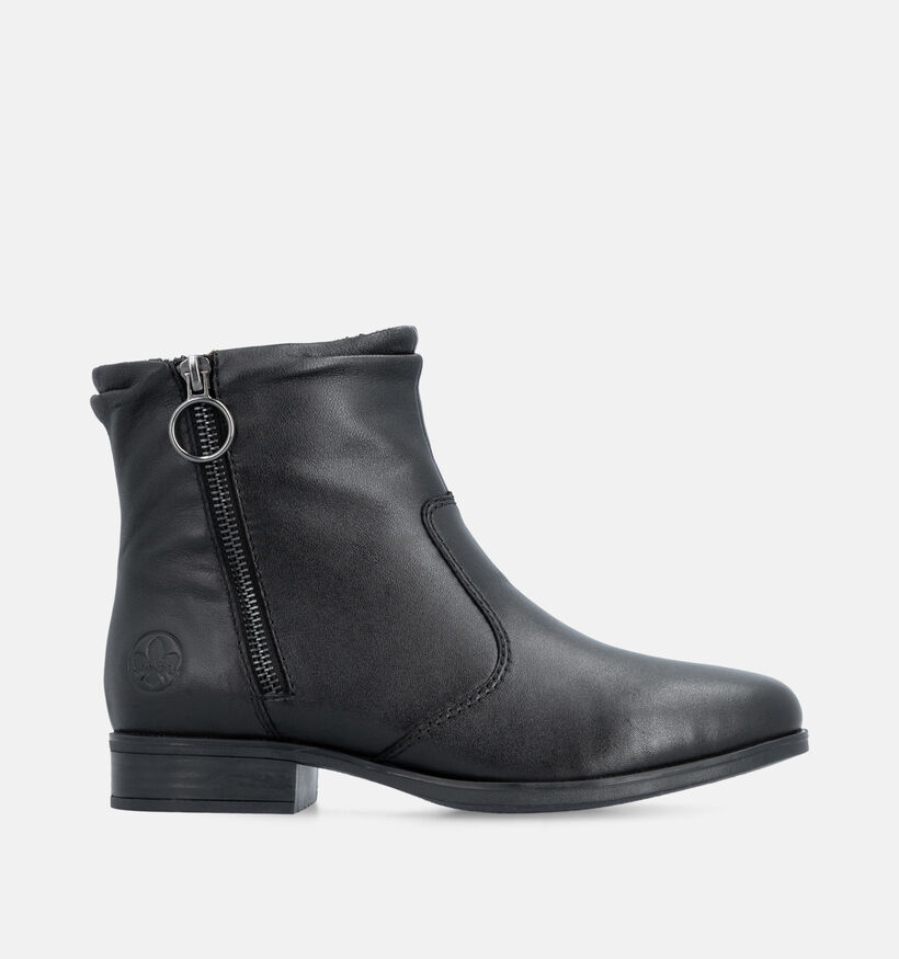 Rieker Bottines motardes en Noir pour femmes (379972) - pour semelles orthop&eacute;diques