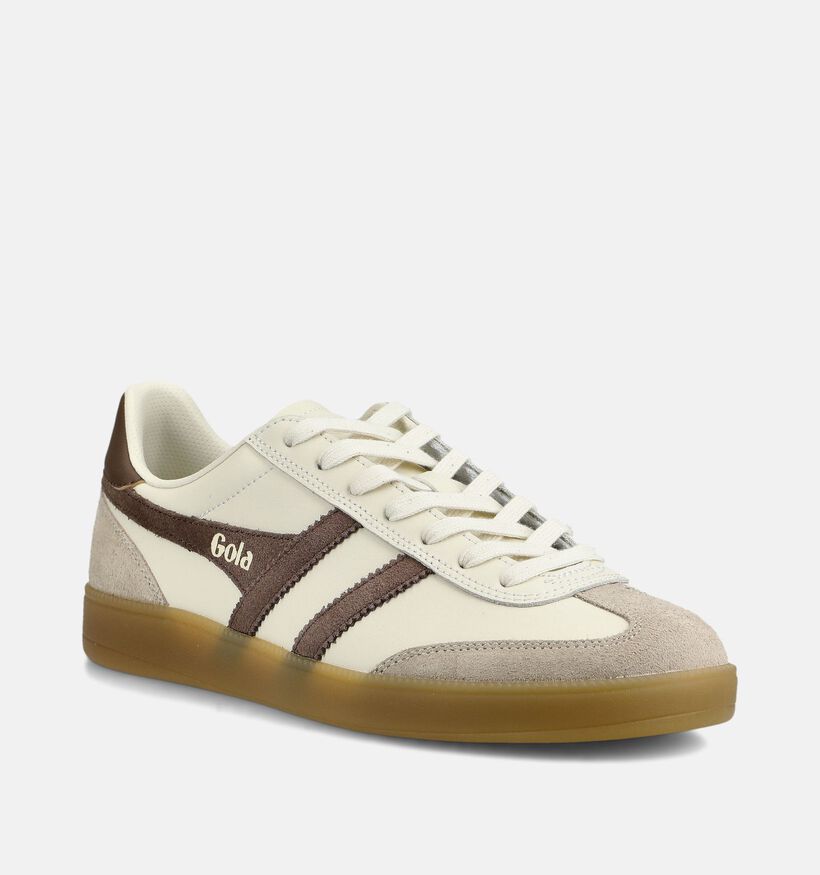 Gola Viper Leather Ecru Sneakers voor heren (376426) - geschikt voor steunzolen