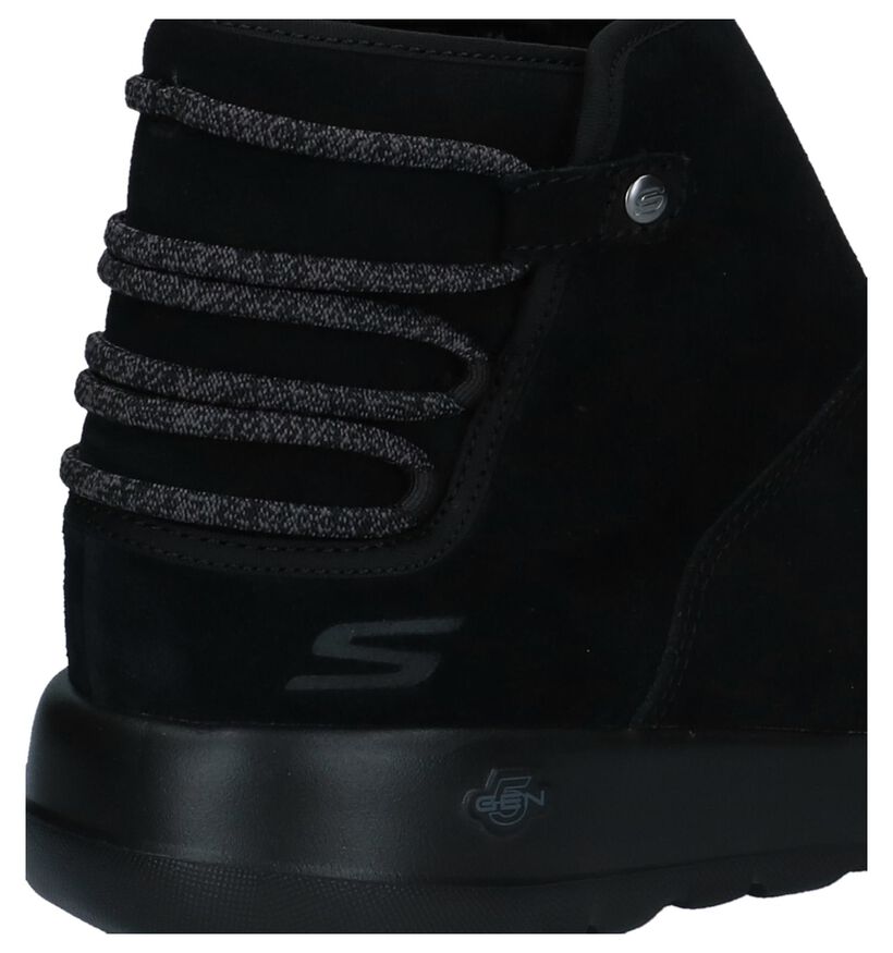 Zwarte Bottines Skechers On the GO in daim (225932)