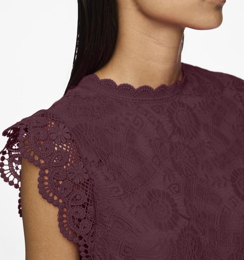 Pieces Olline Bordeaux Top voor dames (361137)