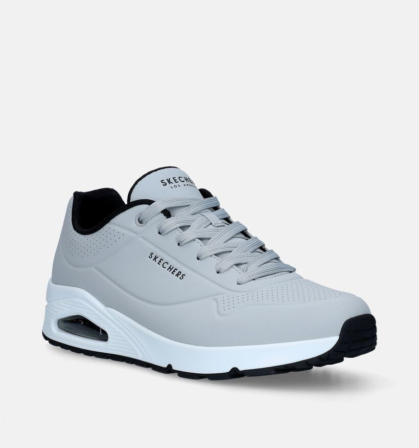 Skechers Uno Stand On Air Grijze Sneakers voor heren (339687)