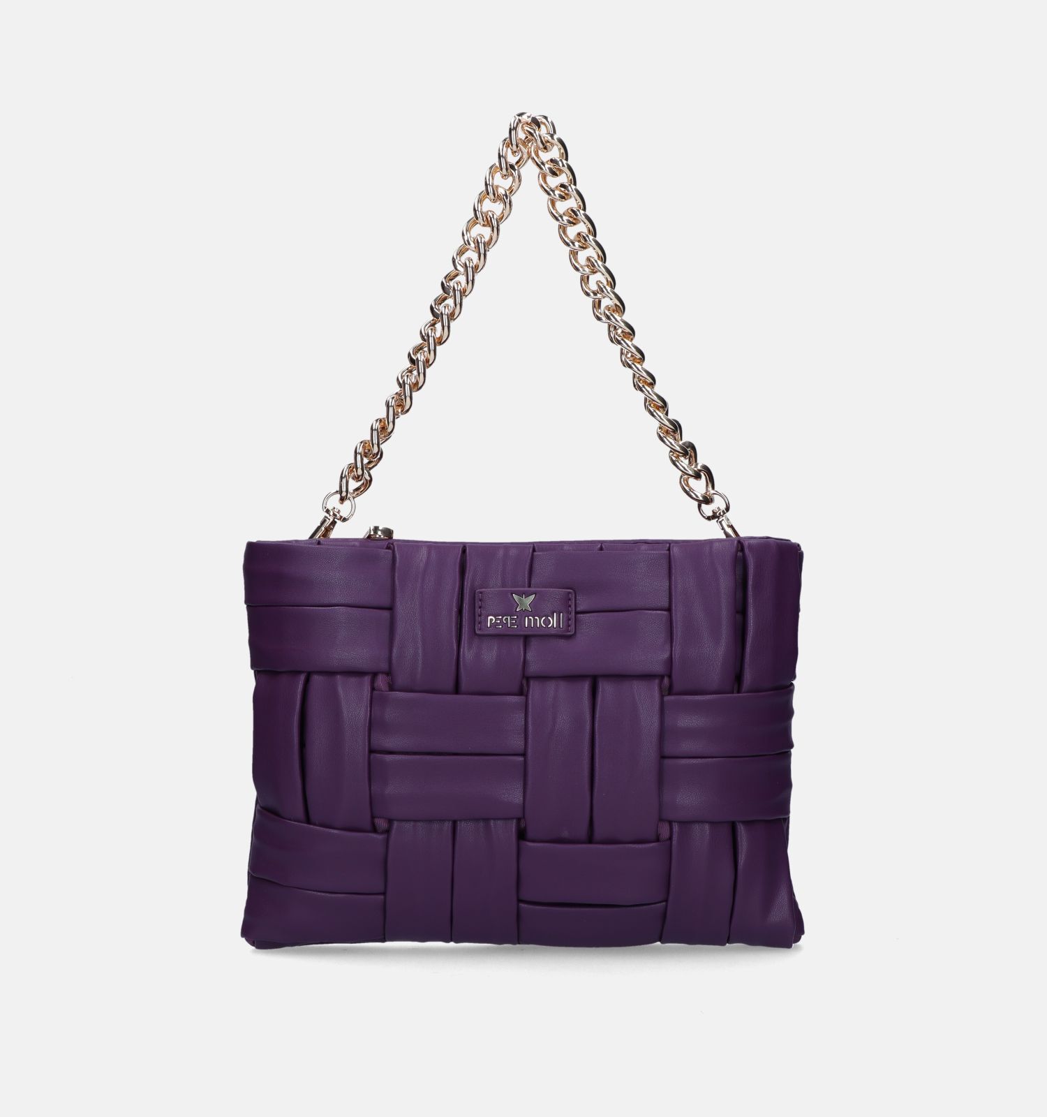 Pepe Moll Plaited Paarse Schoudertas Dames Schoudertassen Online op TORFS.BE