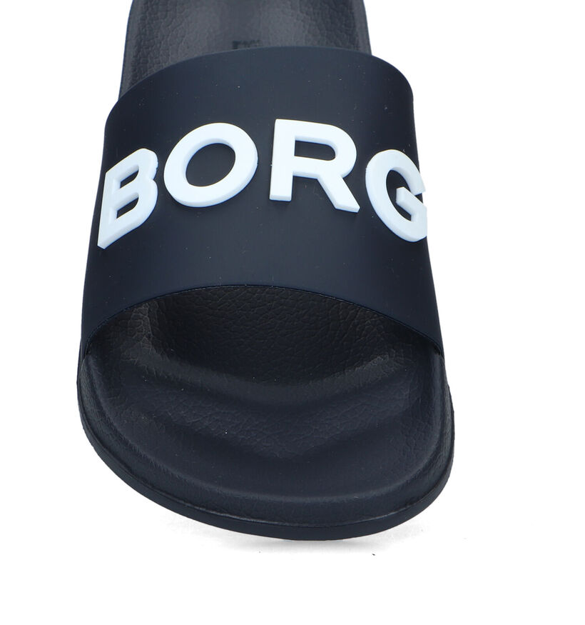 Björn Borg Knox Mld Claquettes de picine en Bleu pour garçons (320687)