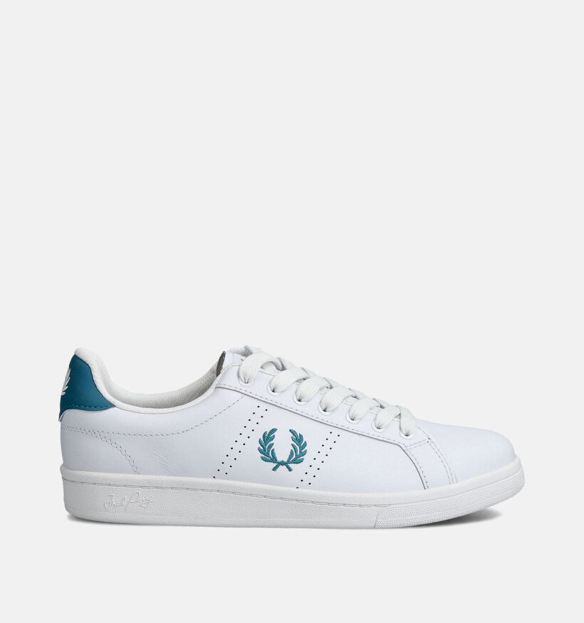 Fred Perry Witte Veterschoenen voor heren (342532) - geschikt voor steunzolen