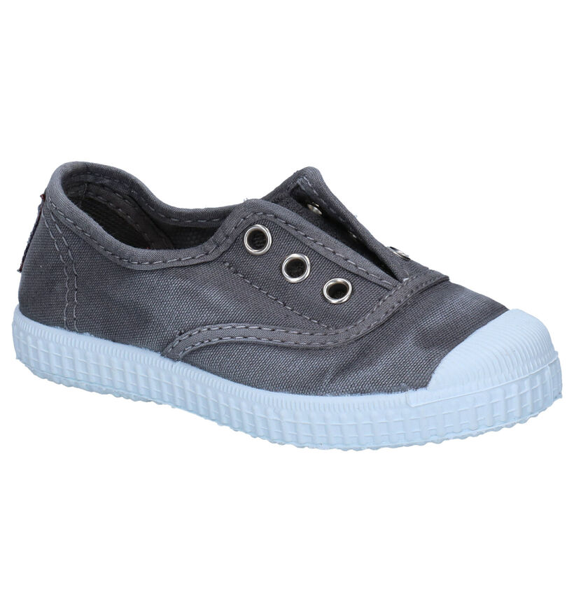 Cienta Blauwe Slip-ons voor jongens, meisjes (340020) - geschikt voor steunzolen