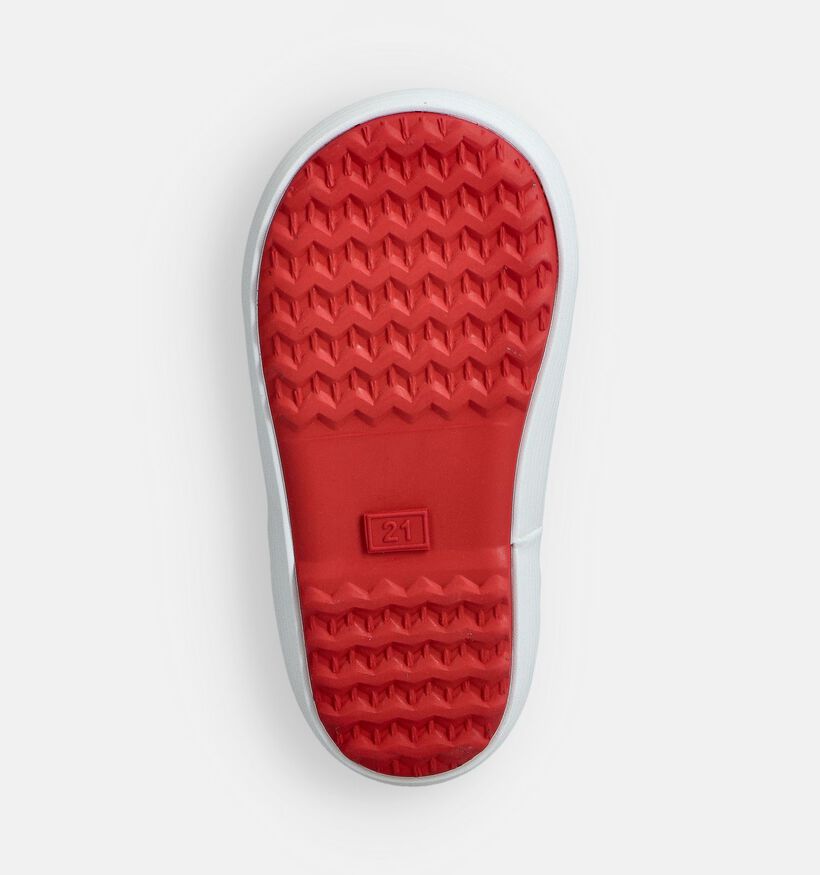 Bergstein Classic Bottes de pluie en Rouge pour filles, garçons (373240) - pour semelles orthopédiques